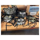 Assorted costume masquerade masks