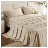Bedsure PureWoven Rayon Bamboo Queen Sheets