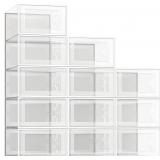 SEE SPRING 12-Pack Shoe Box, Clear Organizer