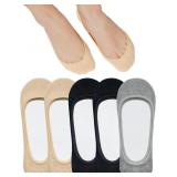 SIXDAYSOX No Show Socks Women Flats 5 Pairs