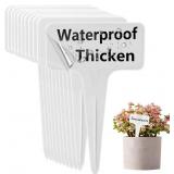 DaTpuik 100 Pcs White Plant Tags T-Type Labels