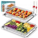 304 Stainless Steel Air Fryer Basket Set