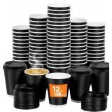 Coffee Paper Cups, Disposable with lids