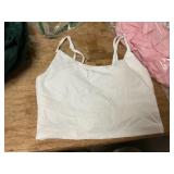 Damaged Unbranded Padded Sporta Bra, WHITE Sml