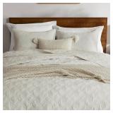 WDCOZY 100% Cotton Bedding Set, 3pc Queen