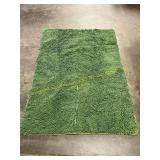 Smiry Chenille Bath Runner Rug 47x32, Sage Green