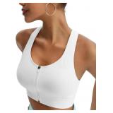 BRXL Front Closure Sports Bra with Pads