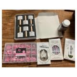 3ct Press On Nails, 6-Color Nail Polish Beads Set