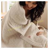Bedsure 100% Cotton Muslin Blanket King