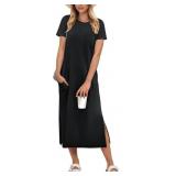 ANRABESS Womens Midi Dress Sz L
