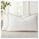 decorUhome Chenille Throw Pillow Covers 12x20