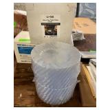 100ct disposable clear plastic plates