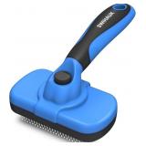 Swihauk Self Cleaning Slicker Brush, Blue