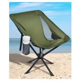 Docusvect Swivel Camping Chair, 330 LBS