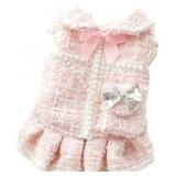 Sz XL Dog Princess Dresses for Small Dogs, Pink