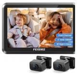 Baby Car Camera: 1080P Dual-Channel 5" Display