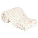 Yurhap Fleece Baby Blanket 30" 40" Cream