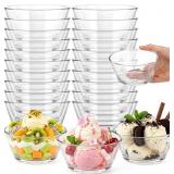 20 Pack Small Glass Bowls Set 10 Oz Bowls