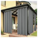 Bonzer Waterproof Outdoor Curtains for Patio, only