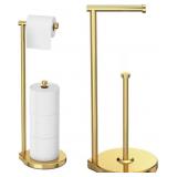 theaoo Toilet Paper Holder Stand, Gold