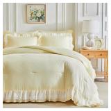 Joyreap Queen Comforter Set, Lace Bedding
