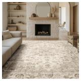 9x12 Beige Neutral Area Rug