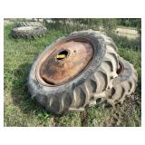 2 ct good year 15.5-38 tire and rims