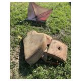 Rear fenders, gas tank, umbrella