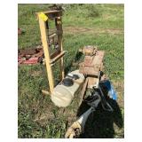 Sprayer, boat motor, press