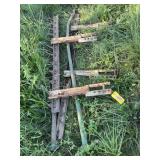 Equipment harrow sections