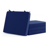 Summsun Chair Cushions Set 4 Navy 18.5x16x2