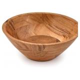 KAIZEN Acacia Wood Fruit Bowl - Rustic Decor