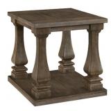 Johnelle - Rectangular End Table - Gray