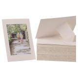 100-Pack Standing Frames 4x6 White Easel Bulk