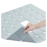 Shower Mat Non Slip Silicone 24x24 Grey