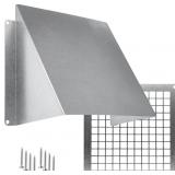Outdoor Dryer Vent Cover with Mesh 6x6"