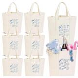 Shinylin 8ct Seashell Bridesmaid Tote Bags