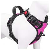Sz S PHOEPET No Pull Dog Harness Pink Reflective