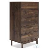 Calverson Mocha 5 Drawer Chest