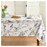 Horaldaily Spring Tablecloth 60x84 Birds