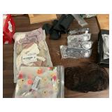 4pc lot W/ 4 cheaters +.5, balloons,hair piece, ta