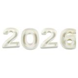 White Number 2026 Ceramic Candy Dish