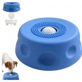 Dog Lick Bowl with Ball for Dogs (Blue)