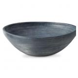 Meadie Blue Round Terra Cotta Decorative Bowl