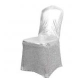 Metallic Tinsel Banquet Chair Cover, Unknown Size