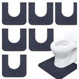 Drydiet 6 Pack Round Commode Mats, Gray