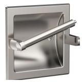 Brushed Nickel Wall-Mount Recessed TP Holder