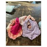 Assorted baby bibs