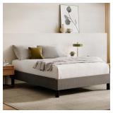 Nectar Bed Frame Full Grey 8" Legs Slats