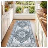 RELEANY Area Rug Runner 2x6 Floral Rug